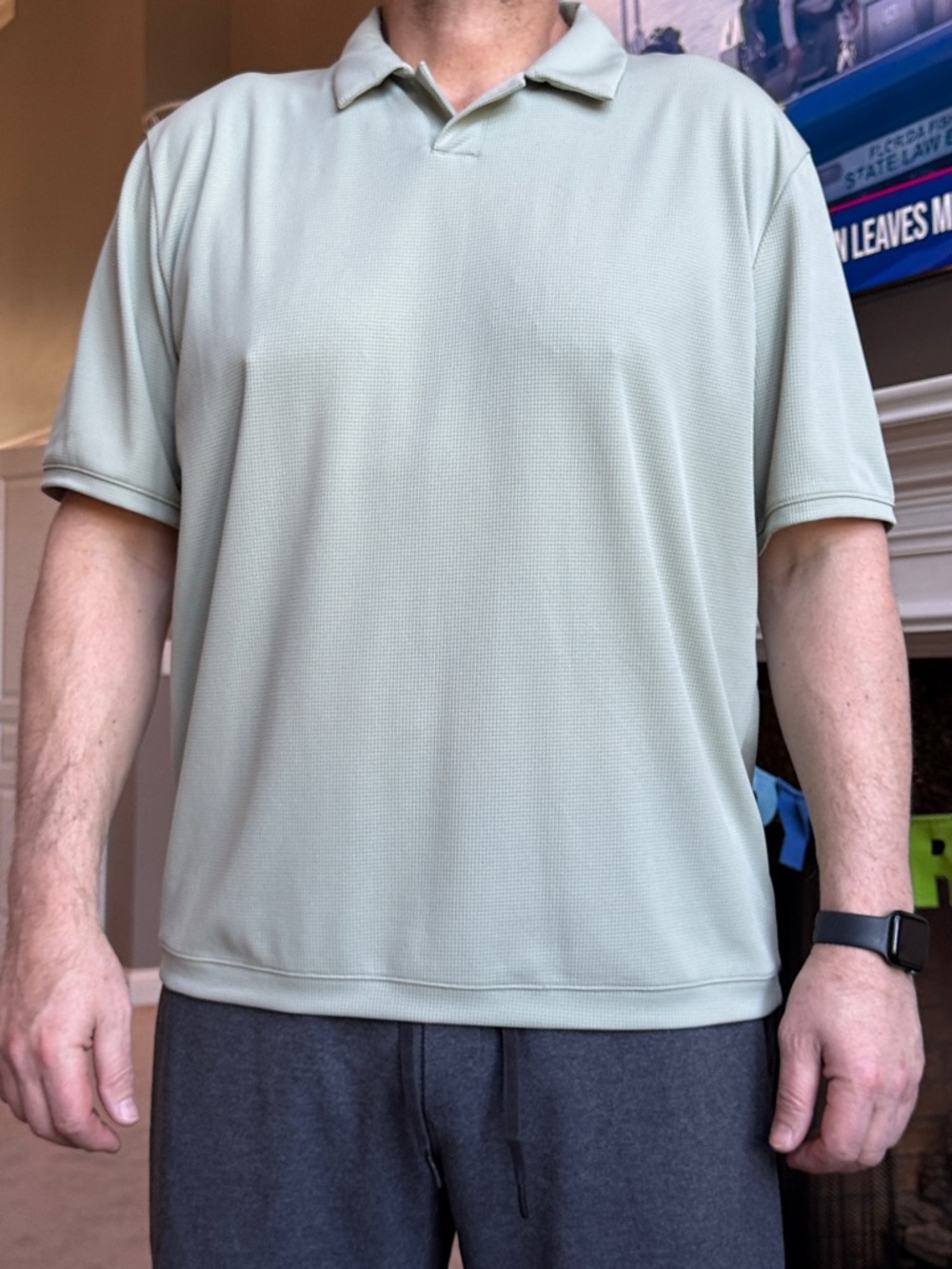 lululemon athletica Men's Short-Sleeve Polo - Light Sage